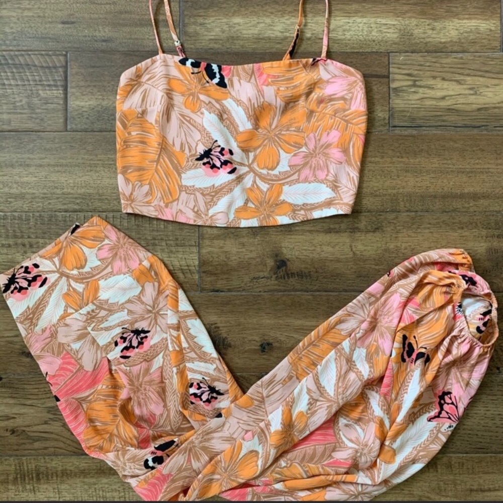 Two piece floral set